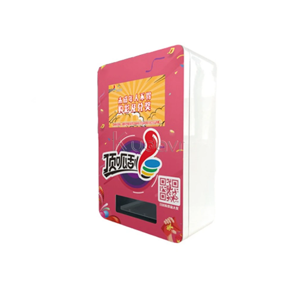 Custom electric mini scan code lucky draw arcade game scratch off lottery ticket printing vending machine