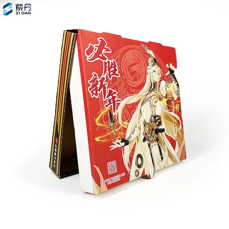 Zidan New Design Hexagonal 10 Inch Packaging Aluminum Foil Insulation Printing Pizza Box Price Hexagon Pizza Box