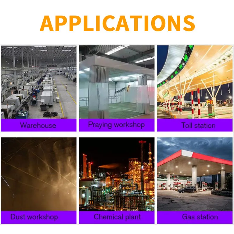 5 Years Warranty LED Linear Explosion Proof Fixture 40W 60W Waterproof Explosion-Proof Lights With Emergency Power Supply