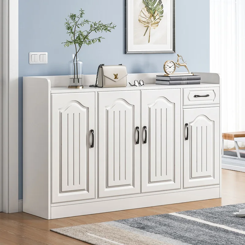 Custom Multi-layer Entry Shoe Cabinet Household Solid Wood floor Shoe Rack Multi-function large capacity Shoe Storage Cabinet