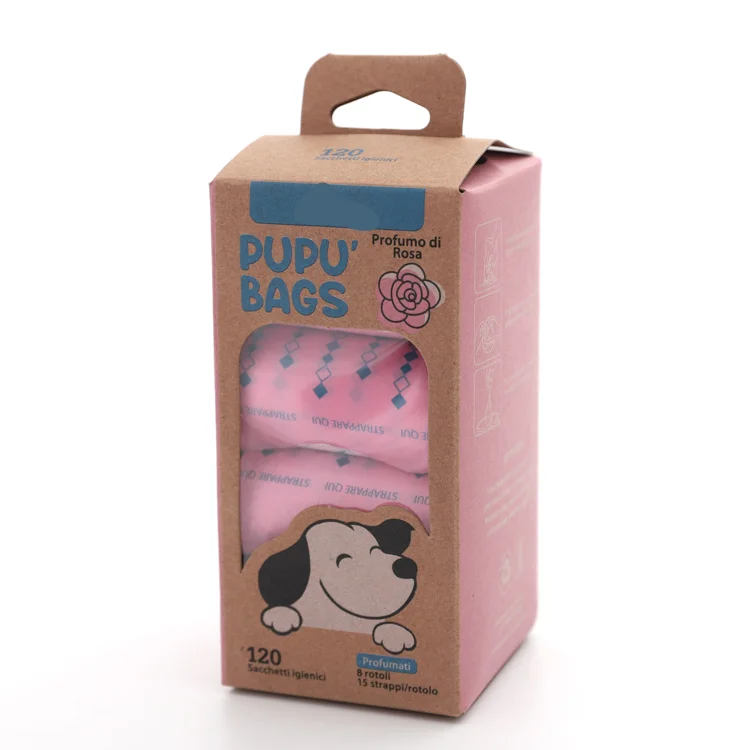 Custom Logo Printed Scented Eco Friendly Compostable Biodegradable Doggie Pet Dogs Poop Bags For Dogs And Cats