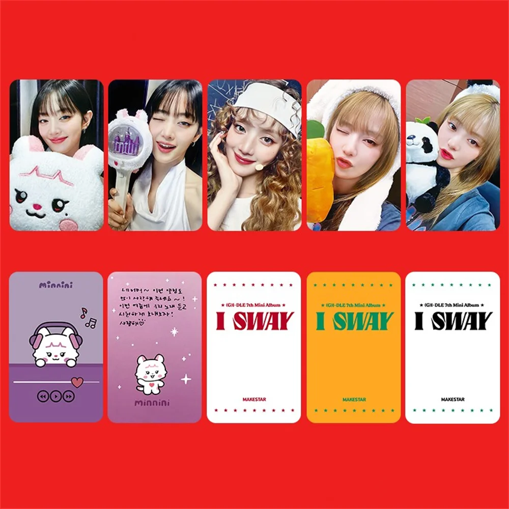 KPOP (G)I-DLE I SWAY Album Persona Selfie Photocards YUQI Shuhua Miyeon MS Ver Lomo Cards Soyeon MINNIE Postcard Fans Collection