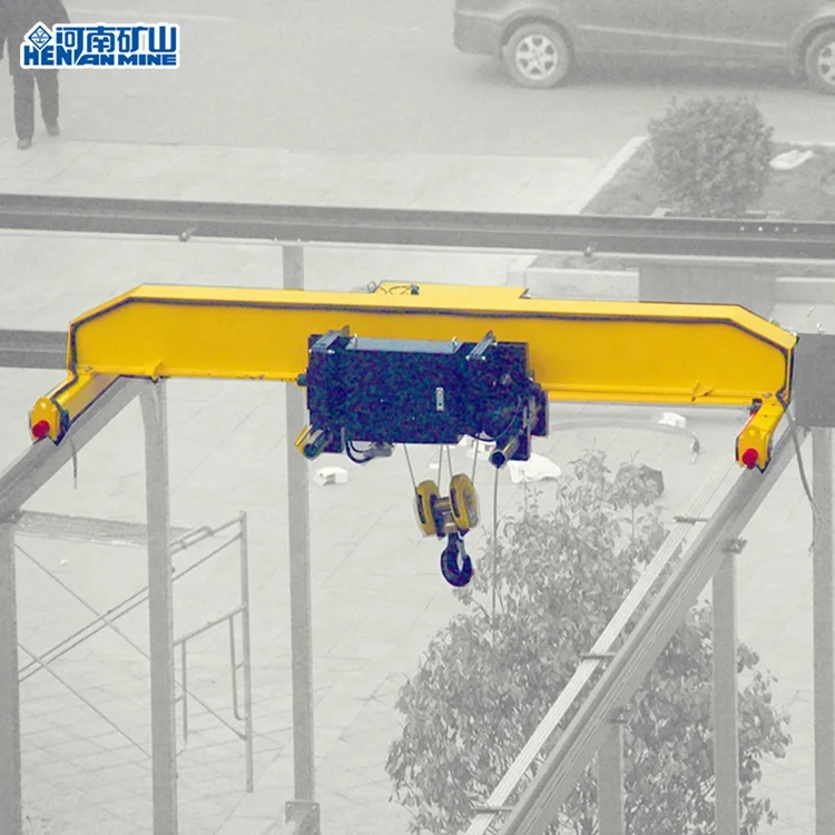 China Supplier New Type Hoist Travelling 3 ton 5 ton Single Beam Overhead Bridge Crane With High Quality