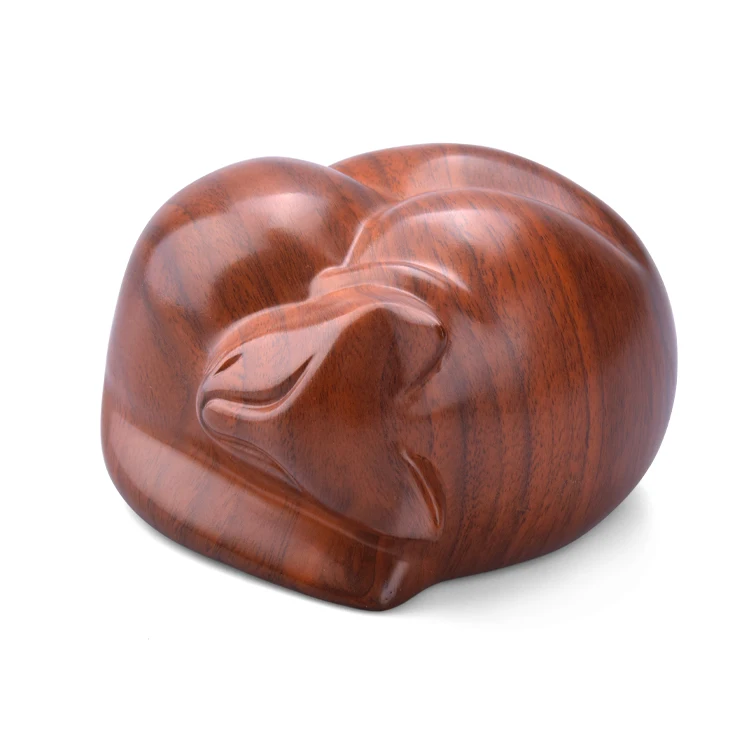 Resin Sleeping Cat Figurine Pet Urn Ashes Cremation Urn