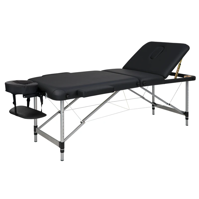 AMT-504 Cambodia Free Carrying Case Cheap Black Backrest Luxury Lightweight Physical Therapy Bed Acupuncture Bed Massage