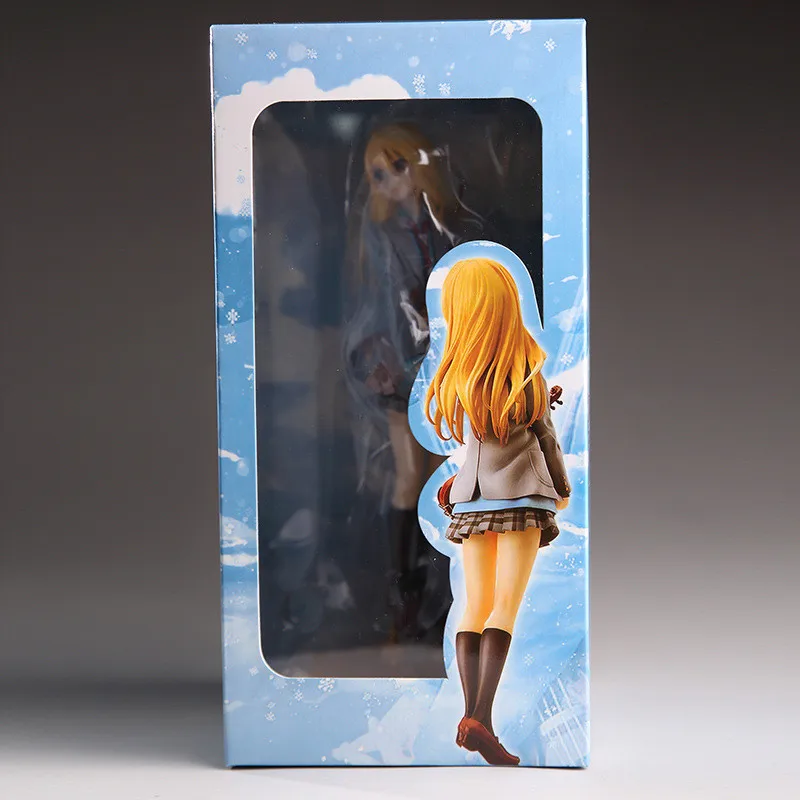 
20cm Your Lie in April Action Figure Kaori Miyazono Cartoon Doll PVC Anime Girl Figurine 