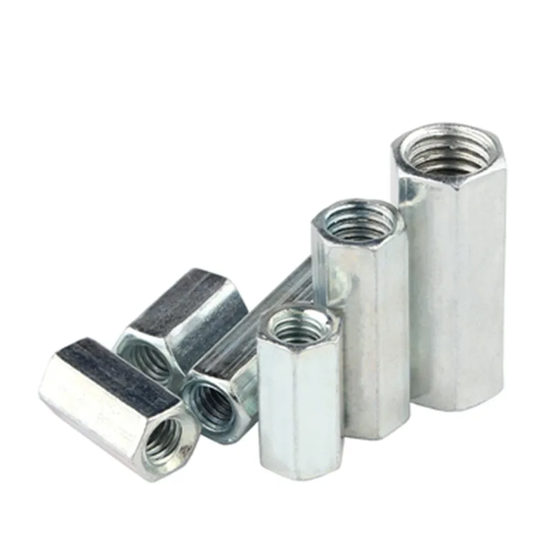 Round Coupling Nut M8 M6 M10 M5 m22 M4 1/4 Inch Customization Iron Long Round Connector Nuts