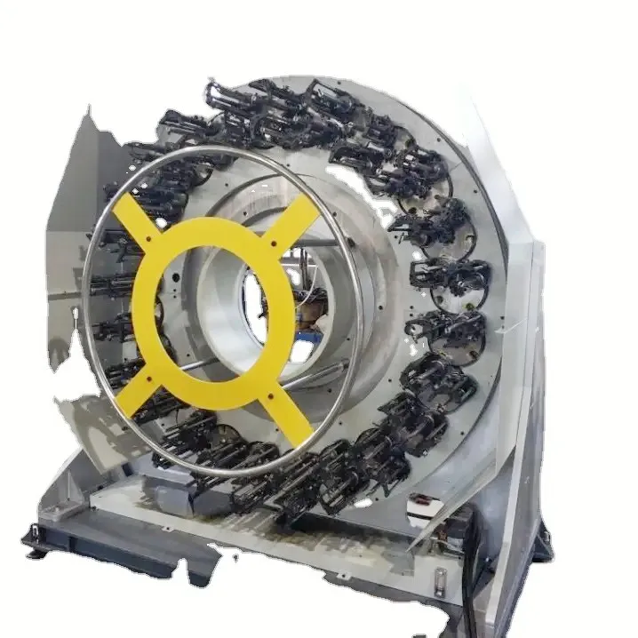 High speed horizontal heavy steel wire braiding machine for flexible metal hose pvc hose braiding machine