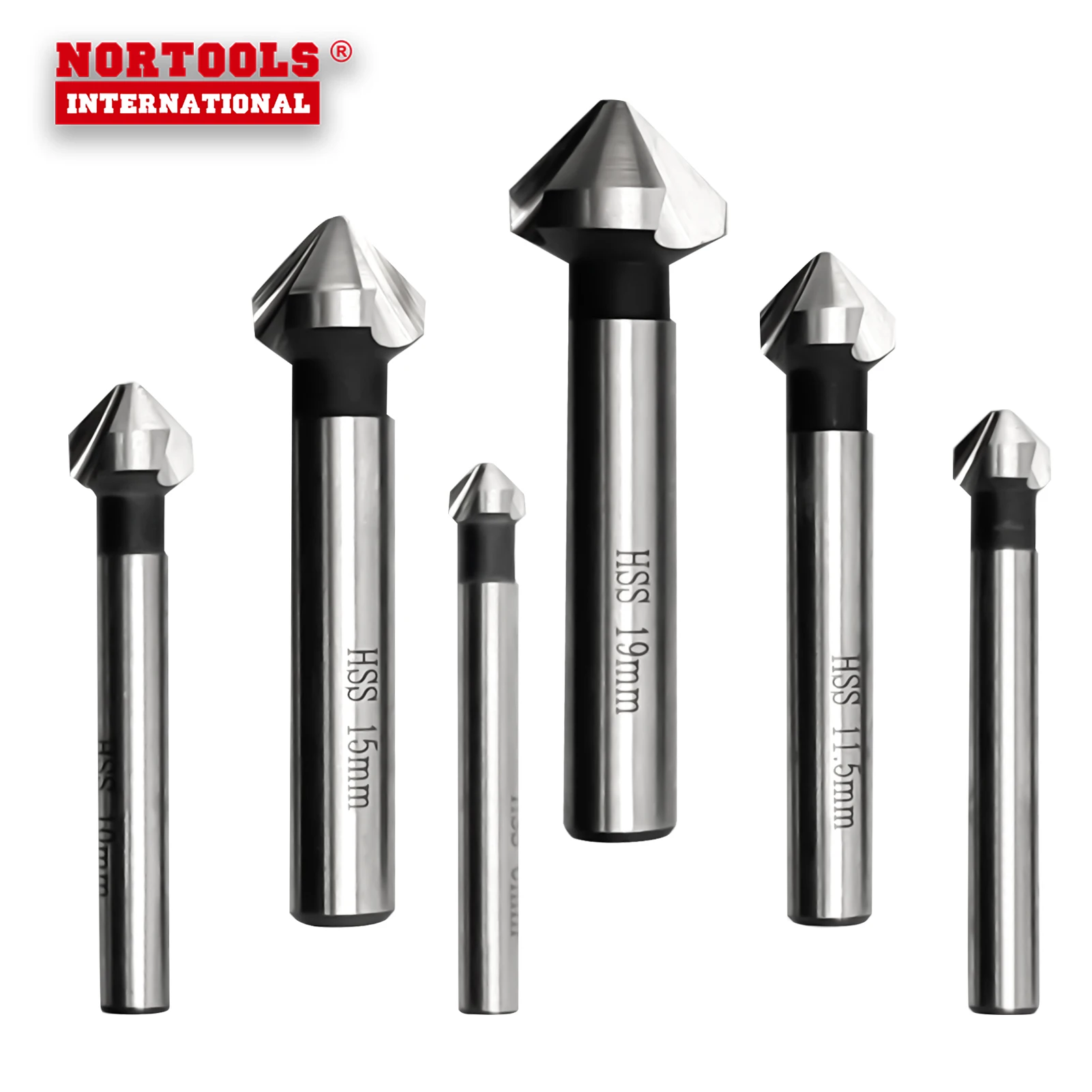 3 Flute HSS Countersink Drill Bit Counterbore For Metal Drilling