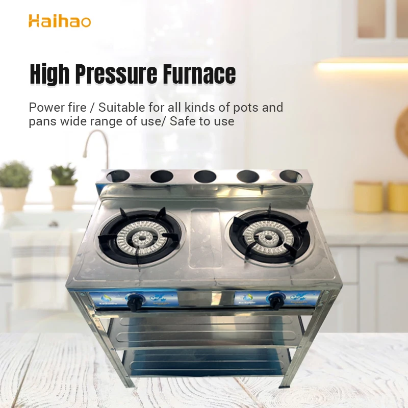 Vertical Gas Commercial 2 wok Burners Stove Range Multifunction two Stoves cooking Machine For Kitchen Cooking