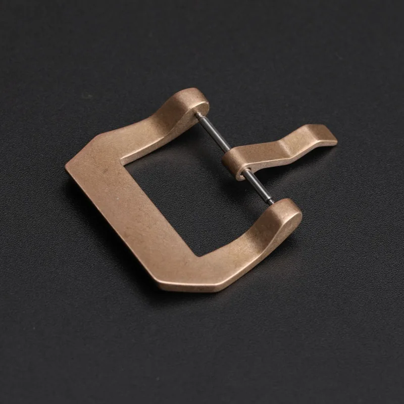 WYGICOO 18 20 22 24mm CUSN8 Bronze Watch Buckle Suitable Leather Strap Buckle Accessories