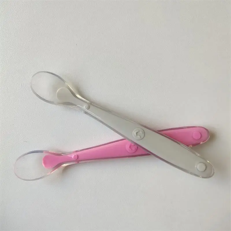 Silicone Bendable Spoon Red Silicone Baby Soft Spoon Baby Bpa Rice Paddle Box Silicone Baby Spoon Paddle