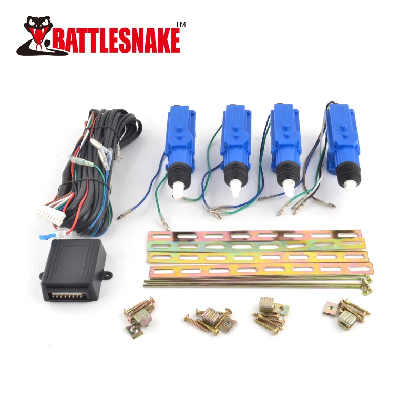 Blue Car Door Lock Actuator 360 Degree Car Central Lock System Universal DC12V Central Locking System