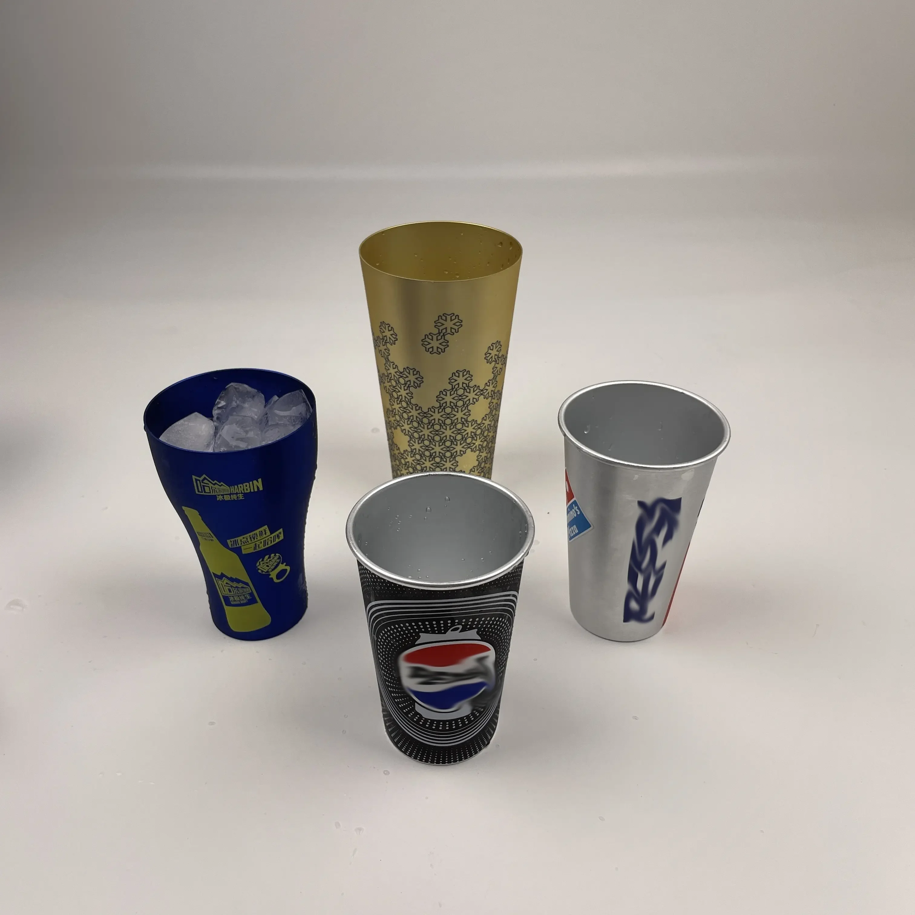 High Quality Bright Anodized Retro 400ml aluminium color changing cup color changing cup