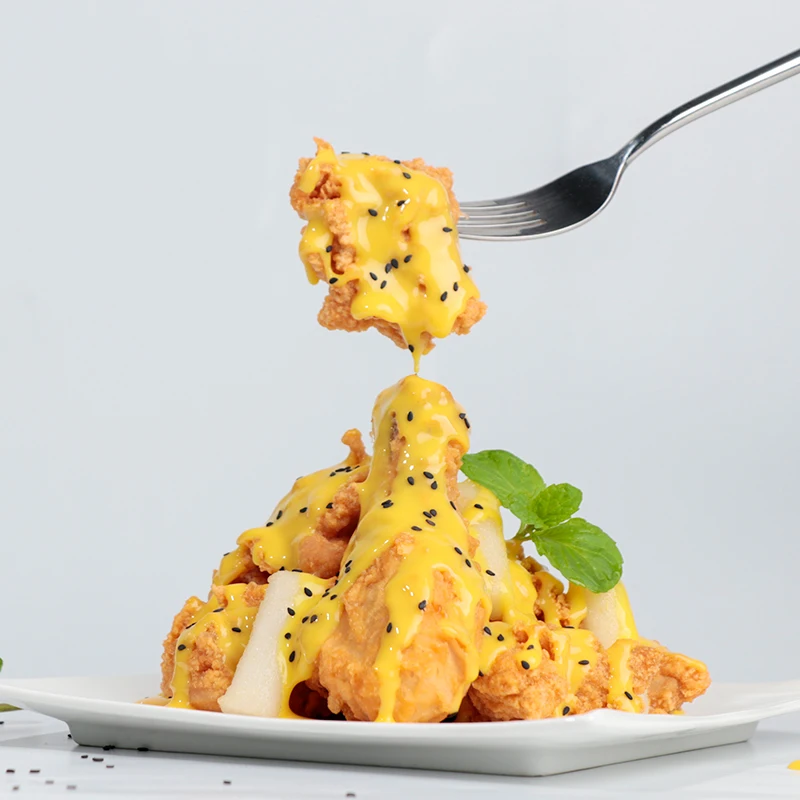 Большое количество низкая цена 1 кг соуса со вкусом меда и горчицы кг/12 пакетов в коробке Азиатский жареный куриный соус для ресторана/домашнего использования