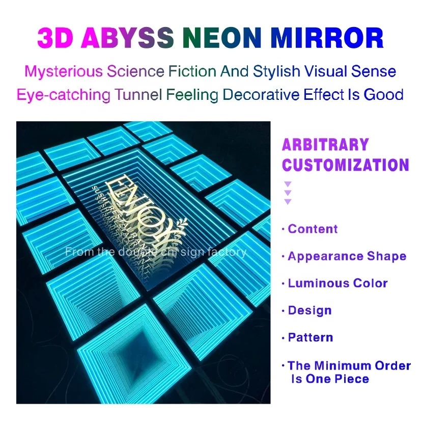 custom logo 3d led infinity mirror mirrored infinity letters led infinity mirror