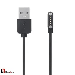 Smart Magnetic Charging Cable Usb To 2/4 Pin  7.62mm 4mm 2.84mm Magnetic Charger Cable Cord For Smart Watch Vacuum Cup in stock