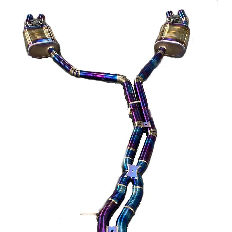 High Quality OEM Titanium Exhaust For Audi A8 3t Tuning Catback Exhaust System Active Sound Exhaust Muffler