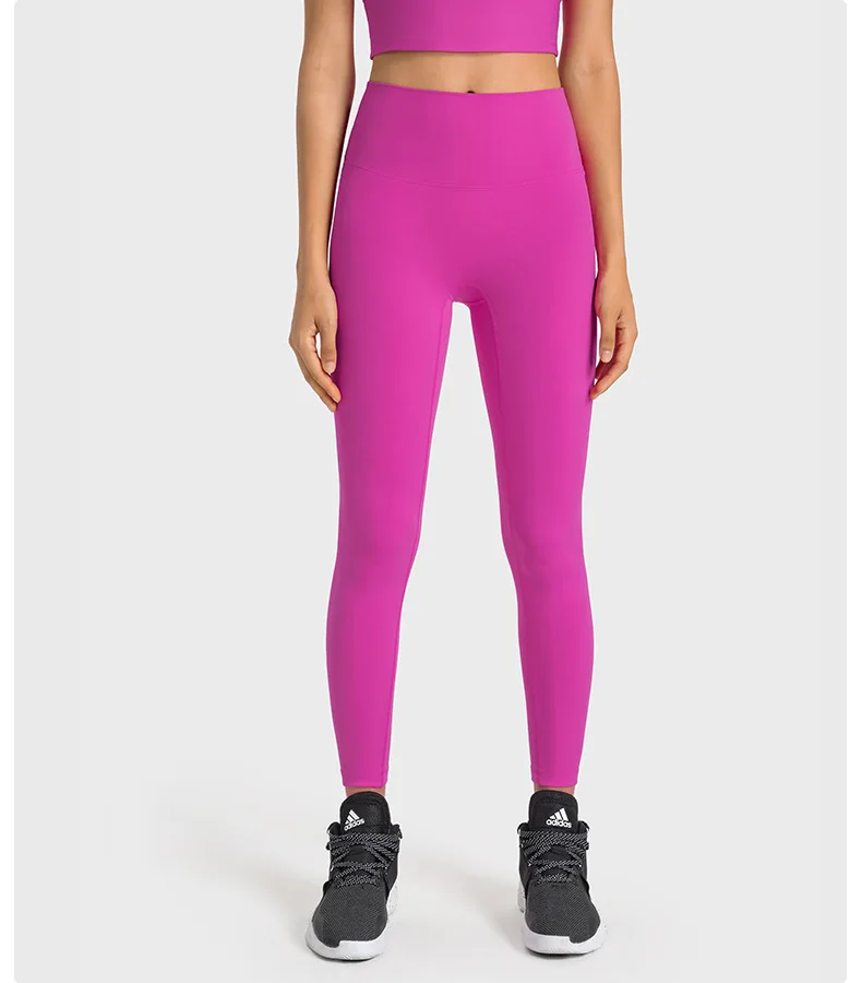 Women No Front T Line Fitness Yoga Leggings Good Quality Lycra Yoga Leggings Peach Hip Gym Tight Women Gym High Compression Pant