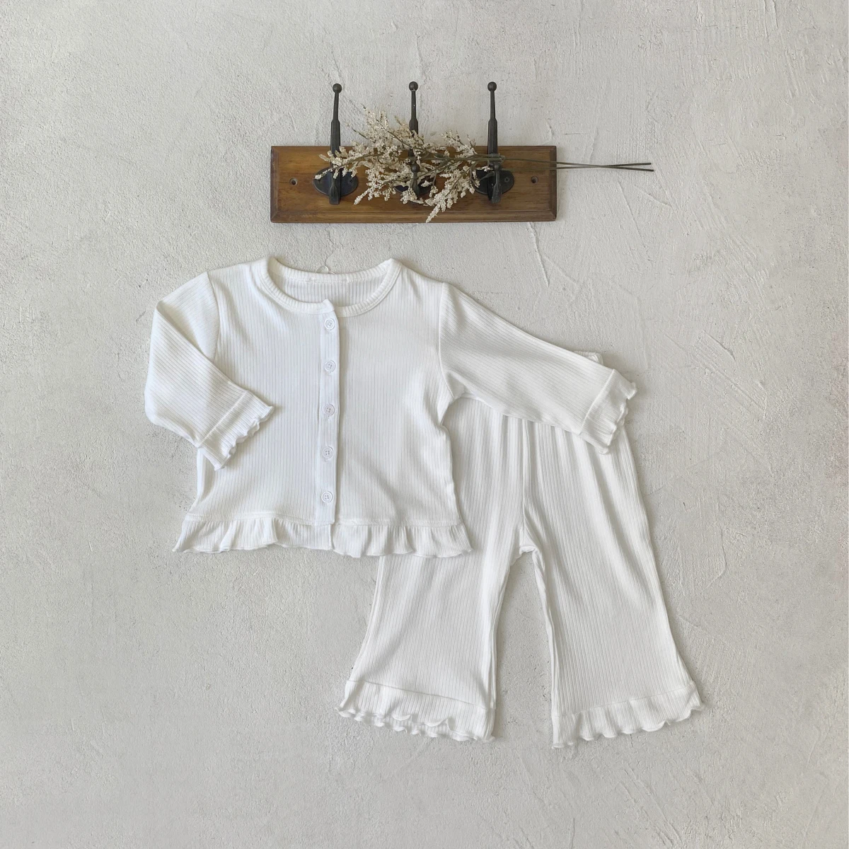 Wholesale Custom Boys Solid Color Spandex Organic Cotton Baby Clothing Sets
