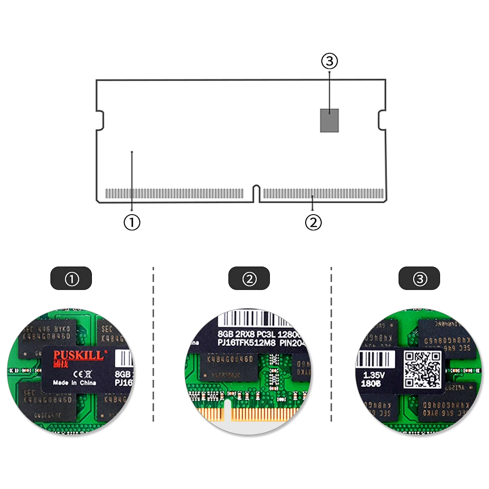  Новый оригинальный модуль памяти Sodimm ddr3l 4G 1600