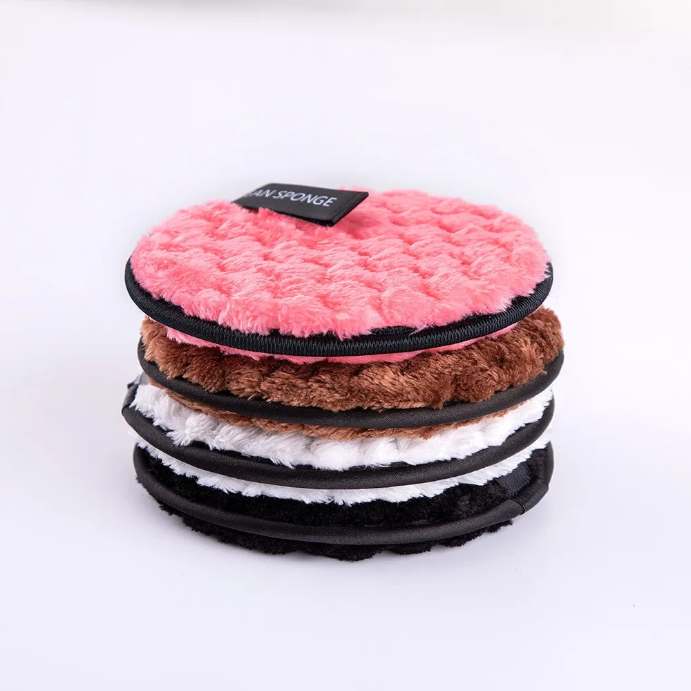 Custom Reusable Washable Microfiber Cotton Face Cleansing Makeup Powder Magic Remover makeup remover pads