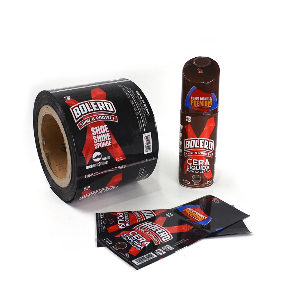 High quality Clear Printed Heat Shrink Tubing Sleeve PVC PET Shrinkable Wrapping Dust Proof Bottle Cans Shrink Labels
