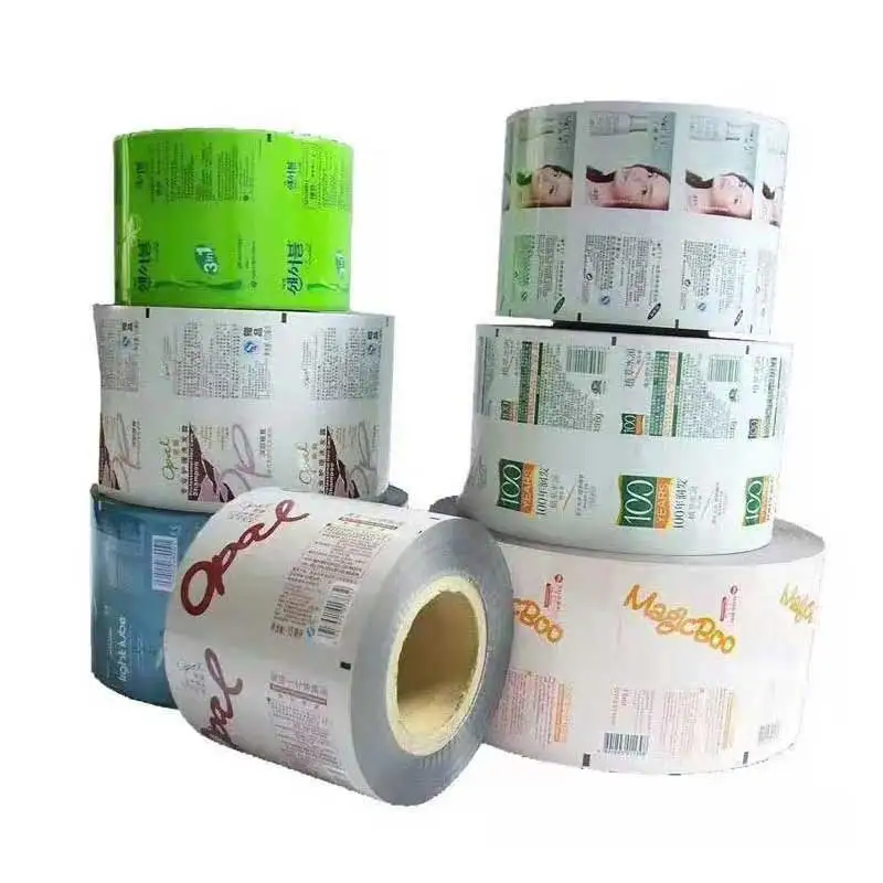Custom Printed Plastic Film Roll Laminated Flexible Packaging Food Roll Film Candy Snacks Potato Chips Sachet Film Roll