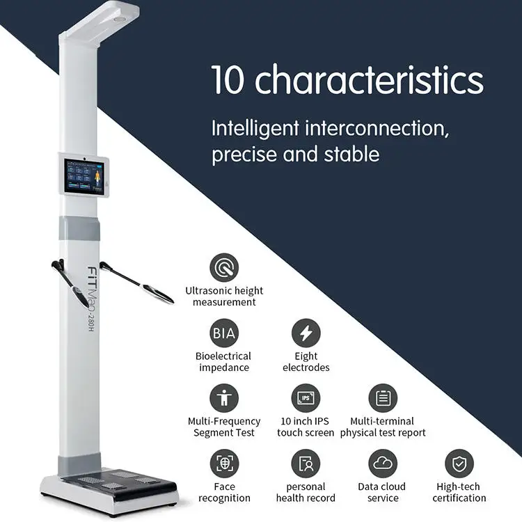 Professional Body Composition Analyzer GYM Standard Electronic Height And Weight Measuring Machines Measurement Scale