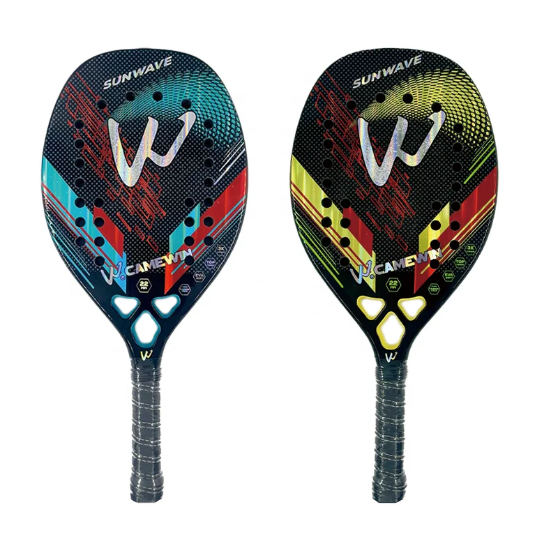 New Product Good Quality 3K Beach Tennis Racket Carbon Frame New Design Only Rackets