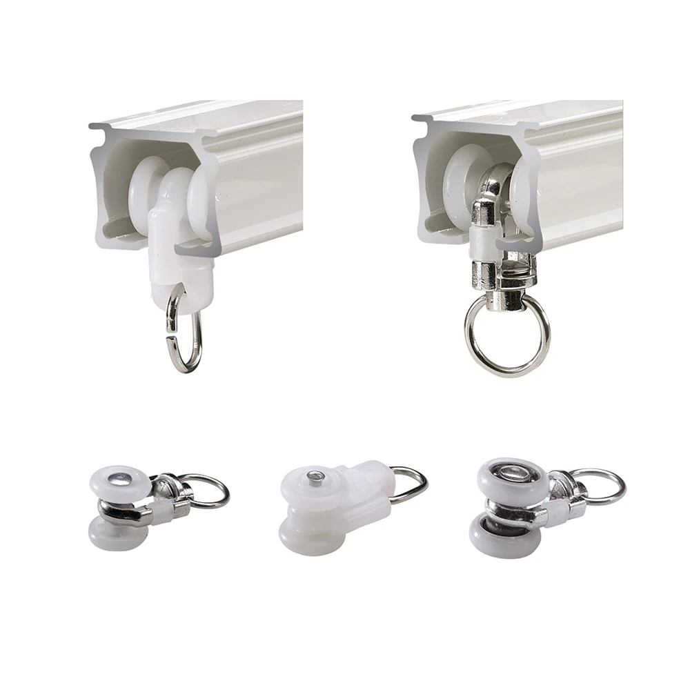 
Double Curtain Rails Aluminum Ceiling Mounted Curtain Track For Household 