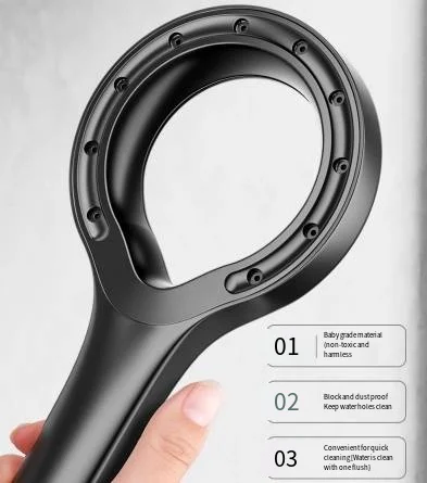 smart good price ABS plastic hand shower head easy cleaning nozzle handheld shower