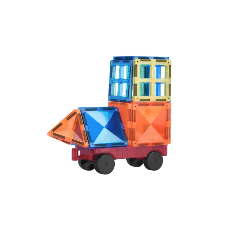 Low MOQ competitive price magnetic plastic tiles big magnetic tiles 3d magnetic blocks for kids