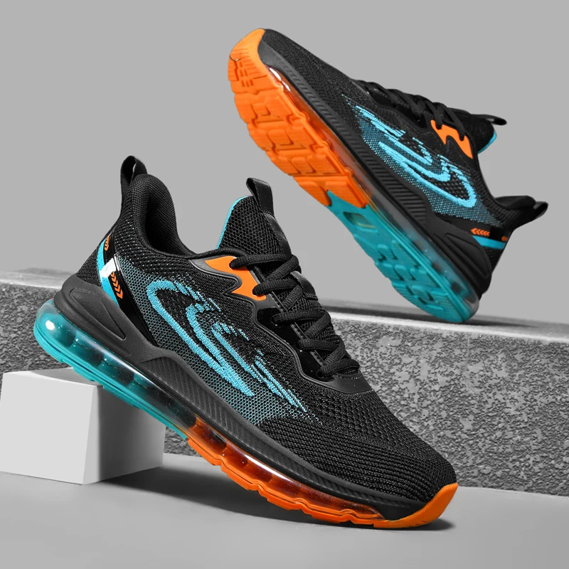 Large Size New Cushioning Rebound Lightweight Running Shoes Spring Summer Mesh Breathable Casual Shoes Wholesale