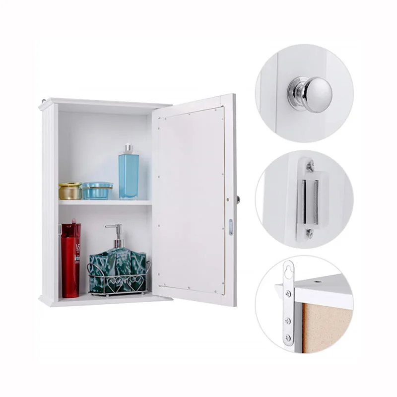 Simple modern bathroom hanging wall mounted medicine cabinet with tall mirror low prize bathroom vanity