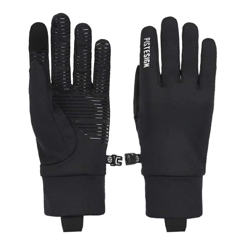 PISTESIGN Full Finger Cycling Gloves Spandex Silicone Printed Knitted Liner Gloves Scooter Cycling Gloves Bicycle Touchscreen