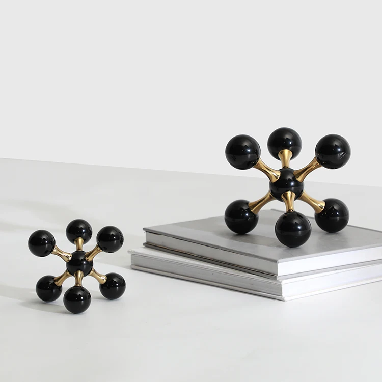 Modern minimalist creative glass crystal ball ornaments living room home decorations desktop room model room soft furnishings