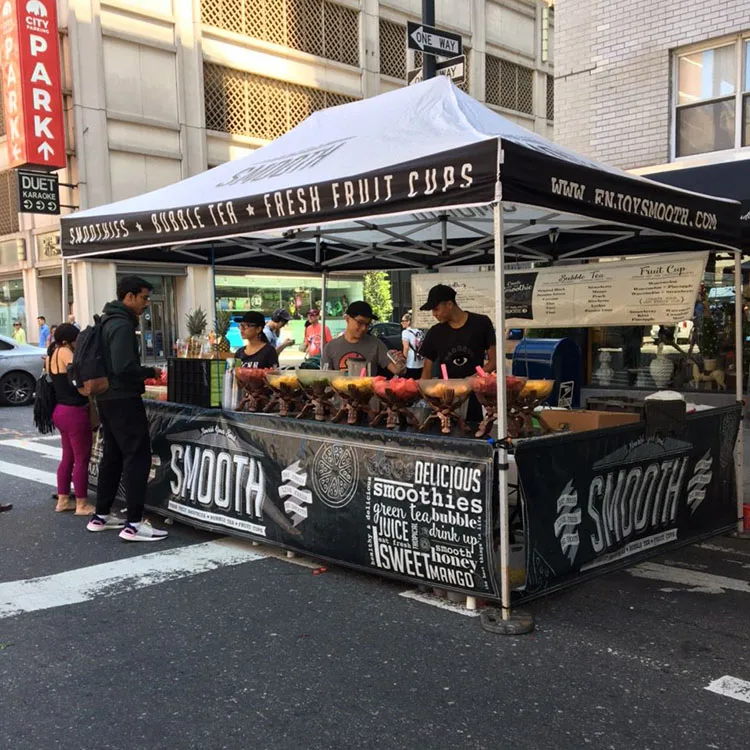 Оптовая продажа, наружная Водонепроницаемая портативная дешевая складная палатка для еды с принтом на заказ, 10x20 10x10, палатка с навесом для поставщика