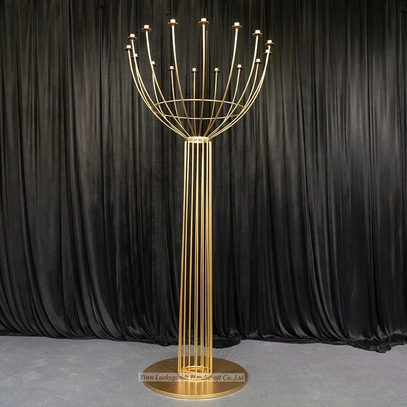 LK20191125-5 Most popular gold candelabras wedding table centerpieces wholesale