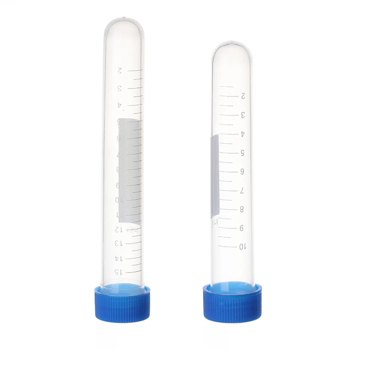 cheap price 15ml blue screw cap  conical bottom plastic centrifuge tube