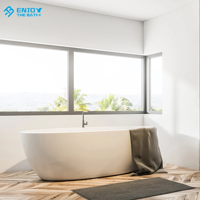 High quality artificial stone bathtubs factory wholesales freestanding bathtub