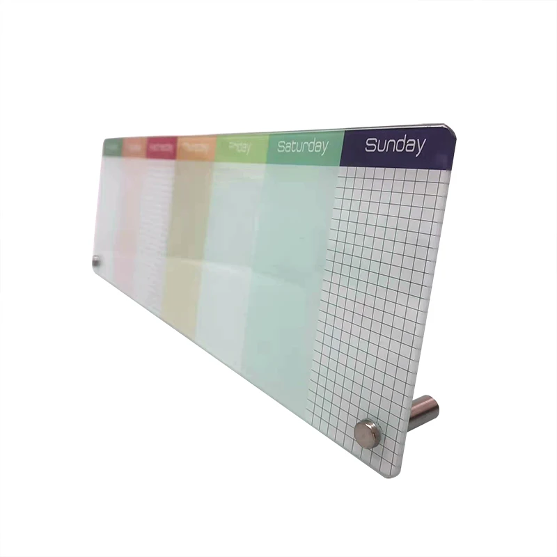 Factory Manufacturer Custom Desktop Planning Glassboard Portable Magnetic Whiteboard
