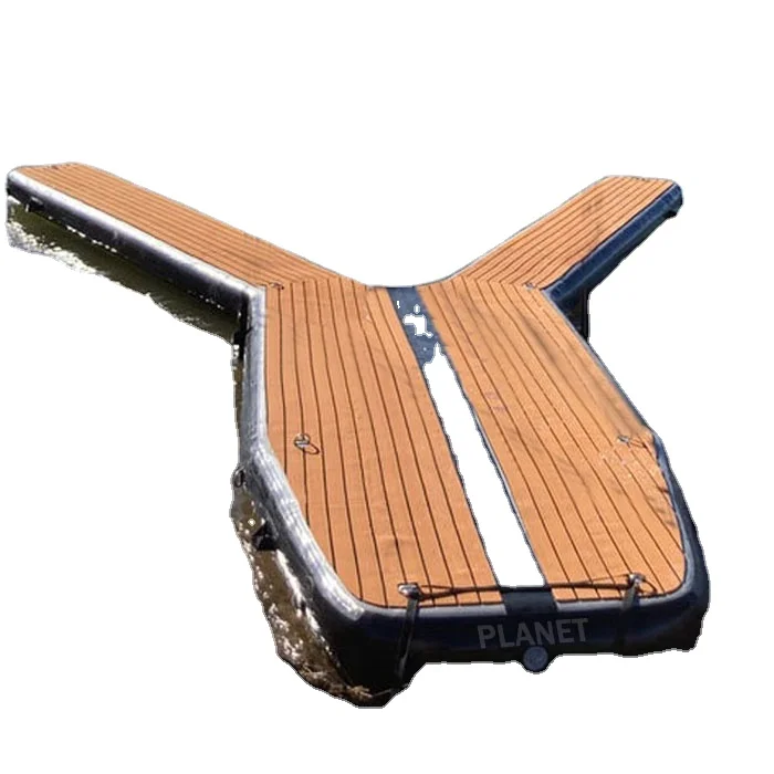 Large Drop Stitch Dock Inflatable River Water Floating Sup Yacht Jetski Dock Platform Mat Inflatable Pontoon For Jet Ski