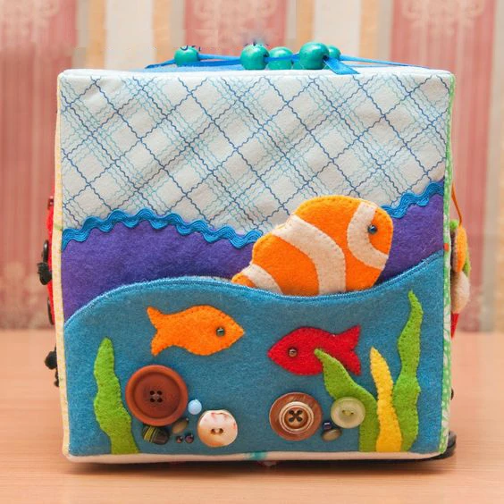 felt activity quiet book for toddler boy or girl