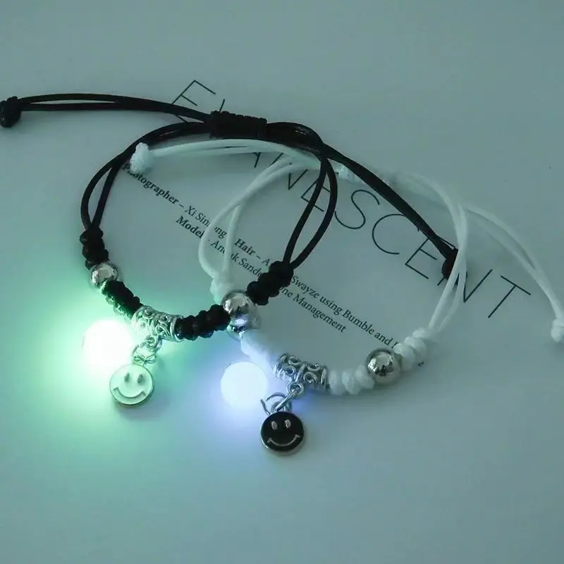 Luminous magnetic couple bracelet mutual attraction relationship matching friendship women men rope