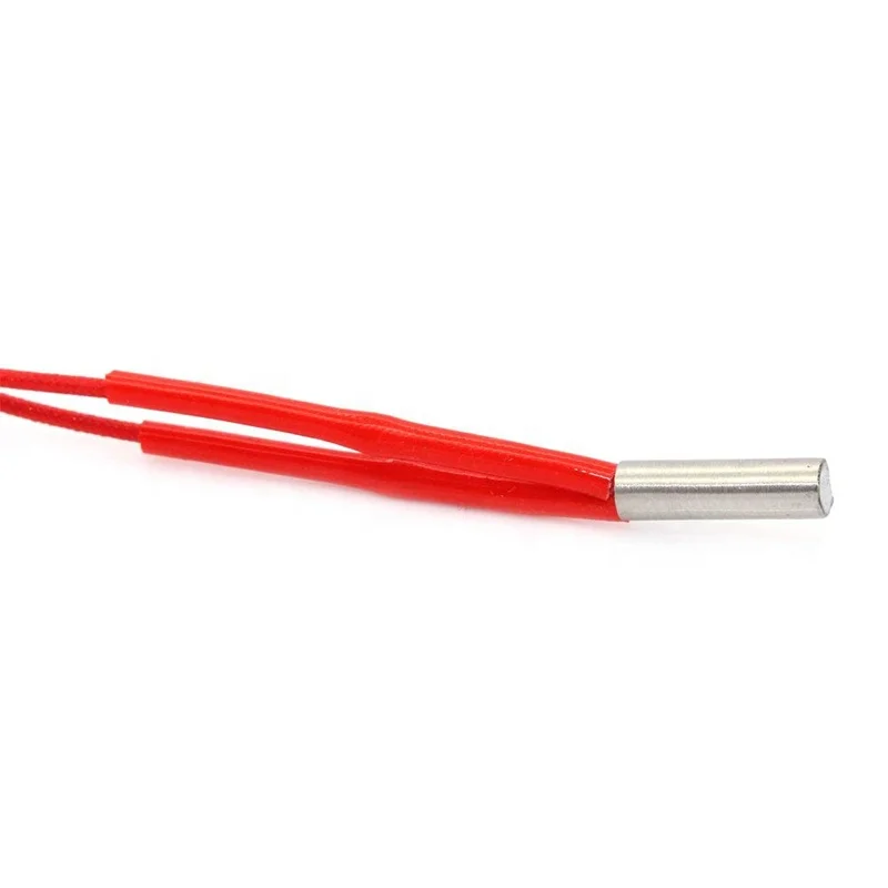 12V 40W/24V 40W Ceramic Cartridge Heater 6mm*20mm For Extruder 3D Printers Parts Heating Tube Heat 1M 1.5M Extrusion Part