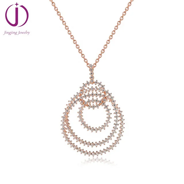 Wholesale custom high quality Ladies jewelry S925 Sterling Silver White moissanite 0.5ct D VVS diamond Circle Pendant Necklace