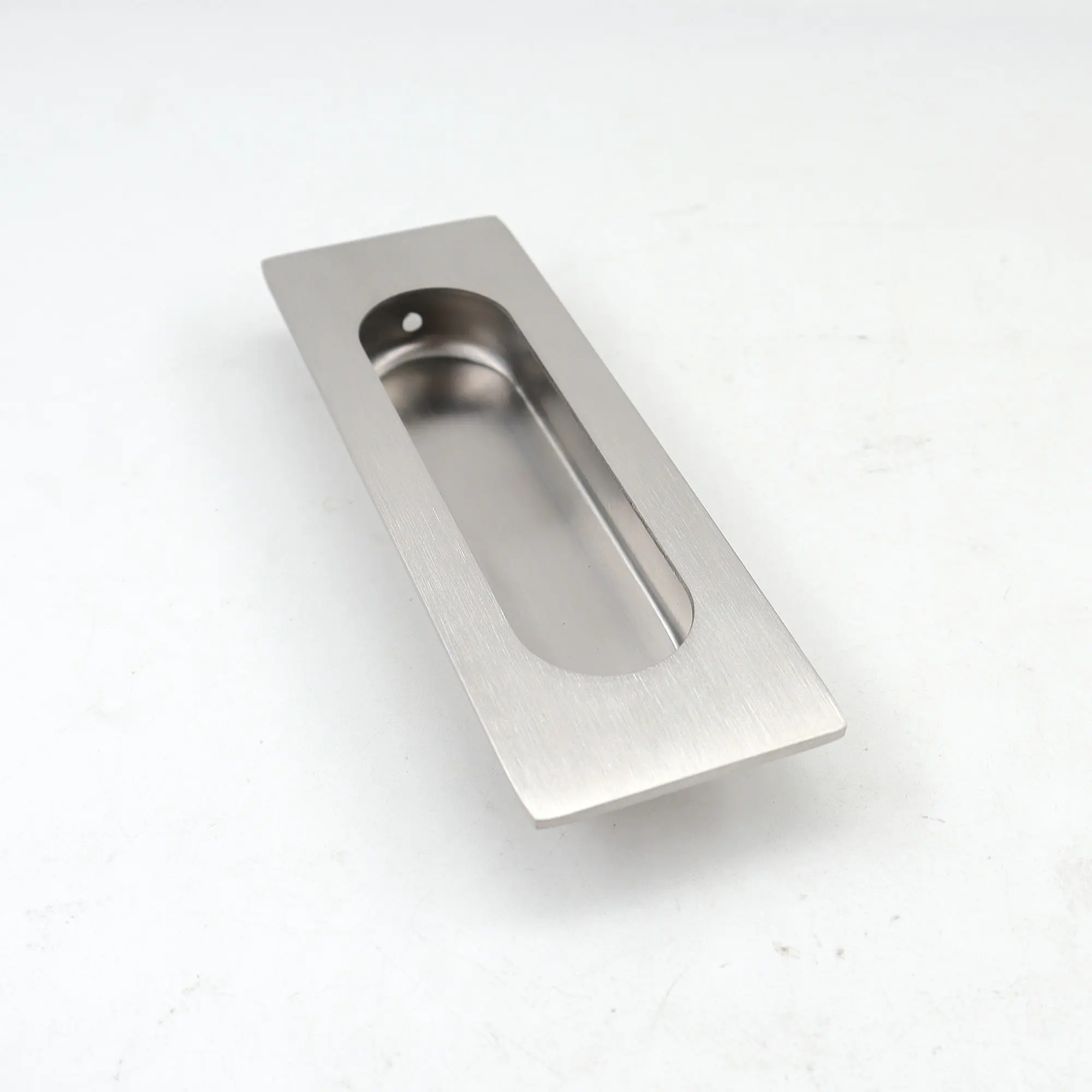 Hidden Recessed Pull Handle Stainless Steel Oval Flush Concealed Furniture Handle for Door Drawer Cupboard Cabinet Sliding Door