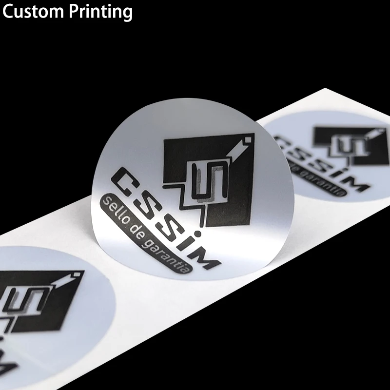 Custom Printed Tamper proof warranty void Tamper-evident seal label check if is broken security