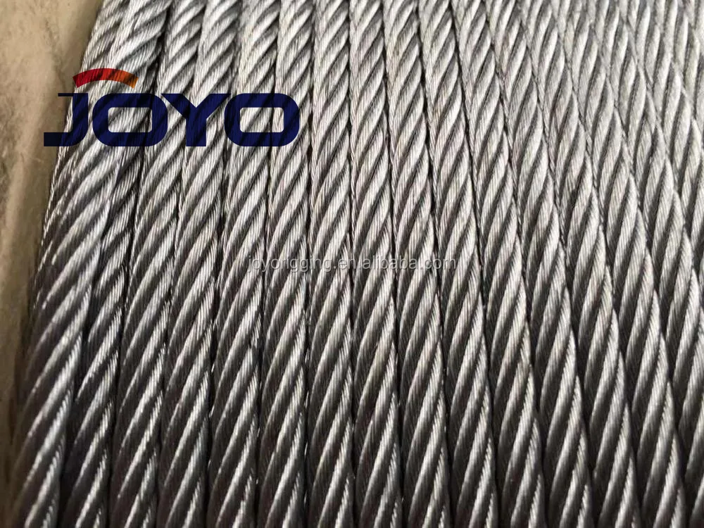 Galvanized  6X19+FC line contacted sandline steel wire rope